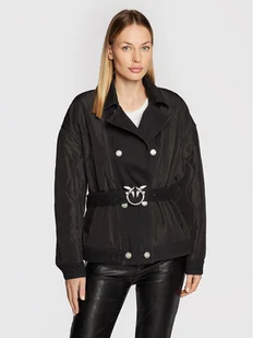 PINKO Kurtka przejściowa Crocchio 1J110W A0A2 Czarny Regular Fit - Kurtki damskie - miniaturka - grafika 1