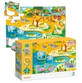 Puzzle - Moje Pierwsze Puzzle Sorter Afryka 18ele Safari 2+ - miniaturka - grafika 1