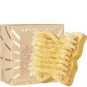 Masażery - Crystallove Szczotka do masażu ciała na sucho Butterfly, Travel size - miniaturka - grafika 1