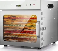 Suszarki do grzybów, owoców i warzyw - Suszarka Spożywcza Ze Stali Nierdzewnej 400W 30-90 Stopni 8 Poziomów Timer - miniaturka - grafika 1