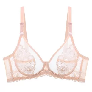 Biustonosz koronkowy z haftem - Biustonosze - miniaturka - grafika 1