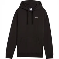 Bluzy damskie - Bluza damska Puma ESS Comfort Hoodie FL czarna 682384 01 XL - miniaturka - grafika 1