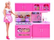 Lalki dla dziewczynek - Anlily Lalka meble Kuchnia światło dźwięk ZA2462 - miniaturka - grafika 1