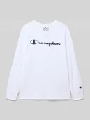 Koszulki dla chłopców - Bluzka z długim rękawem o kroju regular fit z nadrukiem z logo - miniaturka - grafika 1