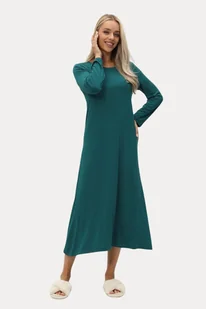 Bambusowa koszula nocna damska VIOLA L Zielony turkus - Bielizna nocna Bambusowa koszula nocna damska VIOLA L Zielony turkus - Bielizna nocna - miniaturka - grafika 1