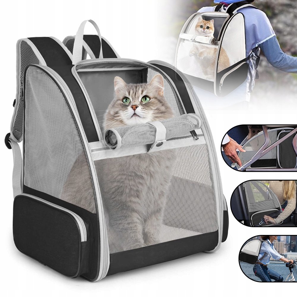 Transporter dla Kota Psa Królika Plecak Torba Kojec 3w1 Składany