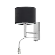 Lampy ścienne - Kinkiet ścienny 2-płomienny LED do czytania FLORYDA VELUR - miniaturka - grafika 1