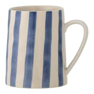 Kubki - Biało-niebieski kamionkowy kubek 440 ml Begonia – Bloomingville - miniaturka - grafika 1