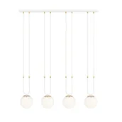 Lampy sufitowe - Emibig GLAM 4 WHITE/OPAL 1115/4 lampa wisząca szklane klosze GLAMOUR 1115/4 - miniaturka - grafika 1
