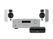 Zestawy stereo - Rotel RA 1572 MkII (srebrny) + Node Nano + Lira 3 (biały) - miniaturka - grafika 1