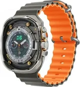 Akcesoria do smartwatchy - Devia Pasek Deluxe Sport6 dla Apple Watch 38mm/ 40mm/ 41mm Szary+Pomarańczowy - miniaturka - grafika 1