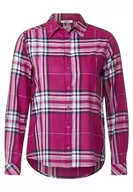 Bluzki damskie - Cecil Bluzka koszulowa w kratkę, Cool Pink, XXL - miniaturka - grafika 1