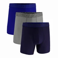Majtki męskie - Męskie bokserki Under Armour UA Performance Tech Mesh - Solid 6in 3PK Rozmiar: M / Kolor: niebieski/szary - miniaturka - grafika 1