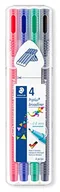 Przybory szkolne - Staedtler Pisak broadliner triplus 0,8 mm 4 kolory - miniaturka - grafika 1
