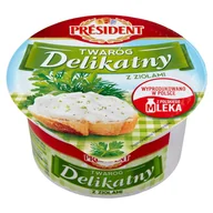 Szybkie dania obiadowe - President Twaróg Delikatny z Ziołami 150g - miniaturka - grafika 1
