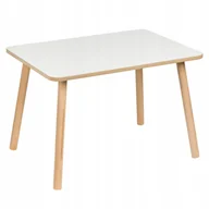 Zestawy mebli dla dzieci - Stolik dla dzieci 50 x 70 x 47 cm stół do nauki i zabawy MDF drewno meble - miniaturka - grafika 1