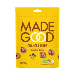 Madegood Granola kulki z czekoladą i bananem 100 g Bio - Płatki śniadaniowe i musli - miniaturka - grafika 1