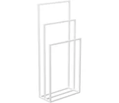 Szafki łazienkowe - Uchwyt na ręczniki 105x45 cm biały - miniaturka - grafika 1