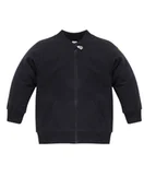 Bluzy i sweterki niemowlęce - Pinokio Bluza niemowlęca bawełniana rozpinana Lets rock czarny, Rozmiar: 80 - miniaturka - grafika 1