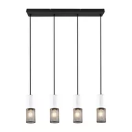 Lampy sufitowe - Czarno-biała lampa wisząca Tosh – Trio - miniaturka - grafika 1