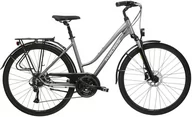 Rowery - Rower trekkingowy damski Kross Trans 4.0 D 28 M(17") grafitowy/szary - miniaturka - grafika 1