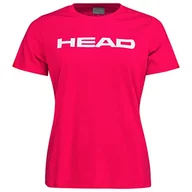 Koszulki i topy damskie - HEAD Club Basic T-shirt damski, czerwony, 3XL - miniaturka - grafika 1