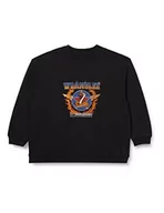 Bluzy damskie - Wrangler Bluza damska z oversize, czarna, 3XL - miniaturka - grafika 1