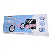 Rowerki biegowe - Spokey Ballance Bike Rowerek Biegowy dla Dziecka Różowo/Biały Max 30kg - miniaturka - grafika 1