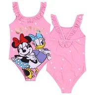 Moda i Uroda OUTLET - Myszka Minnie Disney Jednoczęściowy strój kąpielowy dziewczęcy, różowy, groszki - miniaturka - grafika 1