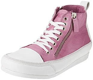 Andrea Conti botki damskie skórzane 0345910, rozmiar:41 EU, kolor:Fioletowy - Botki damskie - miniaturka - grafika 1