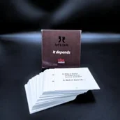 Książki do nauki języka angielskiego - Karty konwersacyjne mini . It depends - miniaturka - grafika 1