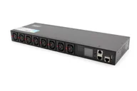 Inne akcesoria audio-wideo - Digitus DN-DP-H-1-8C13 rozdzielacz zasilania PDU 1U Czarny - miniaturka - grafika 1