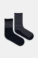 Skarpetki damskie - Tommy Hilfiger skarpetki 2-pack damskie kolor granatowy 701229853 - miniaturka - grafika 1
