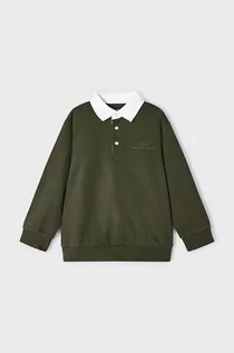Bluzki dla chłopców - Mayoral polo dziecięce kolor zielony gładki - grafika 1