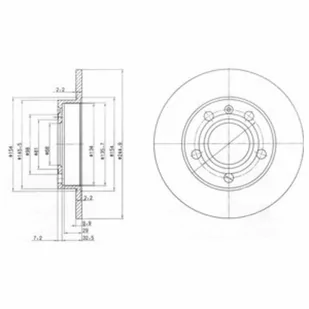 Tarcza hamulcowa DELPHI BG2753C - Tarcze hamulcowe - miniaturka - grafika 1