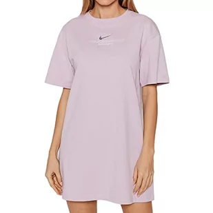 Nike Swoosh - Sukienka damska, kolor liliowy, kod. CZ9406-576 - Sukienki - miniaturka - grafika 1