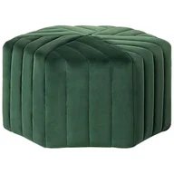 Taborety i hokery - Beliani Puf welurowy 29 x 53 x 48 cm zielony MURIETTA - miniaturka - grafika 1