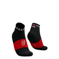 Skarpetki sportowe męskie - COMPRESSPORT Skarpetki do biegania ULTRA TRAIL SOCKS LOW V2.0 black/red - miniaturka - grafika 1