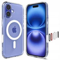 Etui i futerały do telefonów - Spigen Etui Ultra Hybrid T Mag (CC) do MagSafe do iPhone 16, przezroczysto-białe - miniaturka - grafika 1
