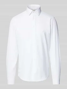 Koszula biznesowa o kroju slim fit z wyhaftowanym logo model ‘Bari’ - Koszule męskie - miniaturka - grafika 1
