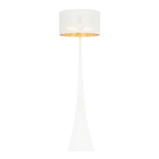 ESTRELLA LP1 WH/GOLD 1155/LP1 lampa podłogowa oryginalny design duży abażur - Lampy stojące - miniaturka - grafika 1