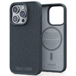 Obudowa dla telefonów komórkowych Njord Fabric MagSafe na Apple iPhone 15 Pro Max (NA54FA09) Szary - Etui i futerały do telefonów - miniaturka - grafika 1