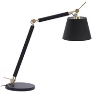 Lampy stojące - Biurkowa lampa regulowana Zyta do czytania czarna złota - miniaturka - grafika 1