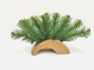 Sztuczne kwiaty - PODKŁAD SZTUCZNY zalewana doniczka FOKUS na grób pogrzeb cmentarz wiązankę - miniaturka - grafika 1