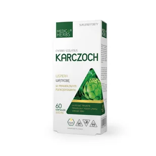 Karczoch 600 mg 60 kapsułek MEDICA HERBS - Układ pokarmowy - miniaturka - grafika 1