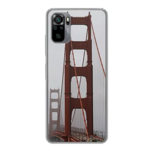 Pokrowiec König Design kompatybilny z plastikowym, miękkim etui na telefon Xiaomi Redmi Note 10S - Etui na telefon Golden Gate Bridge - Etui i futerały do telefonów - miniaturka - grafika 1