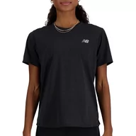 Koszulki sportowe damskie - Koszulka New Balance WT41253BKH - czarna - miniaturka - grafika 1