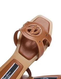 Pepe Jeans Damskie sandały Frida Signature, brązowe (Tobacco Brown), 36 EU, Brązowy tytoń brązowy, 3 UK - Moda i Uroda OUTLET - miniaturka - grafika 1