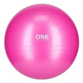 Piłki do ćwiczeń - ONE FITNESS GYM BALL 10 55CM PINK PIŁKA GIMNASTYCZNA ONE FITNESS - miniaturka - grafika 1