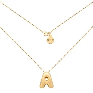 Złoty naszyjnik z balonową literą - Naszyjniki - miniaturka - grafika 1